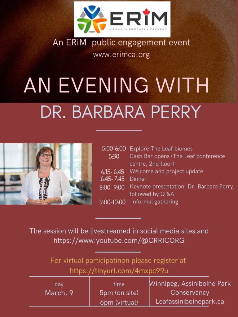 An Evening with Dr. Barbara Perry